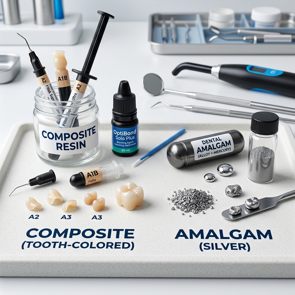 Compozit vs amalgam plombaj dentar
