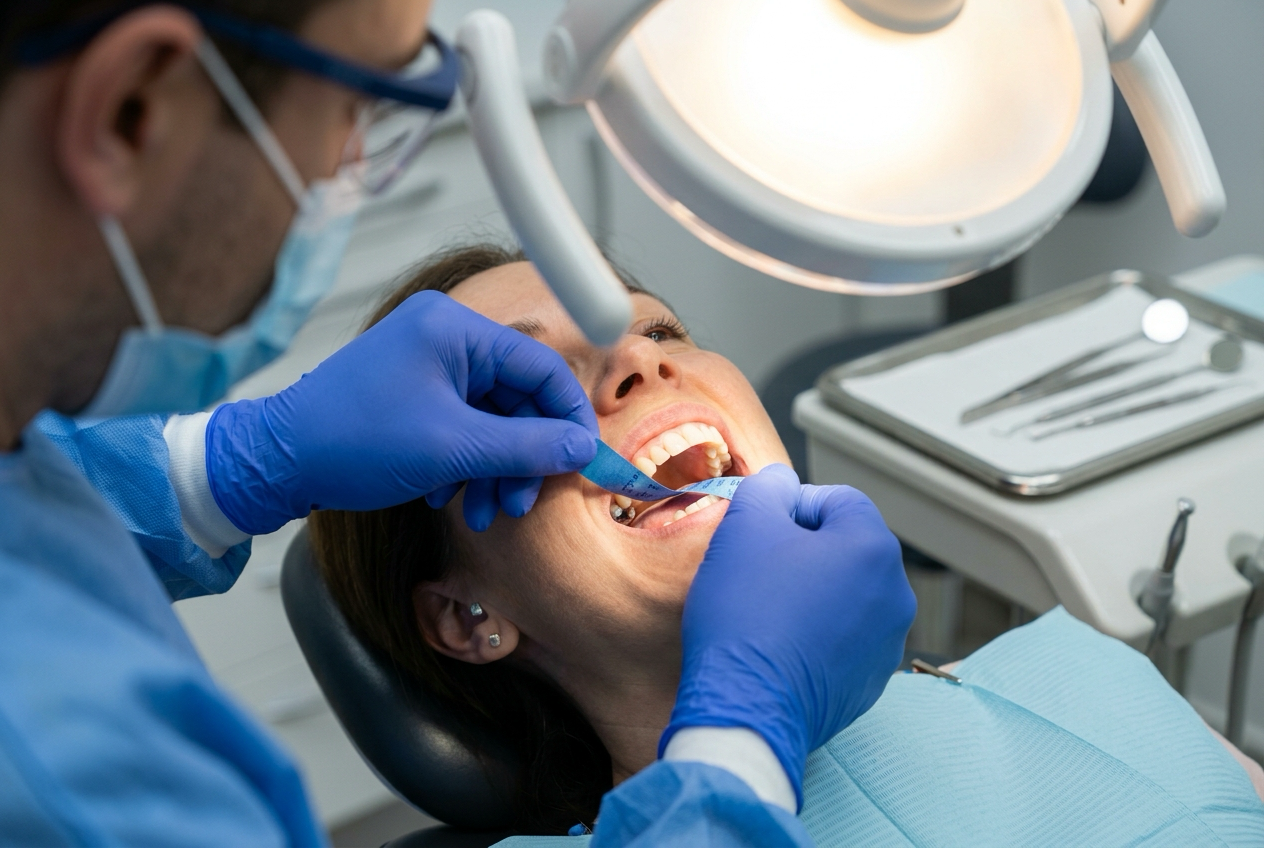 Verificare plombă dentară prea înaltă